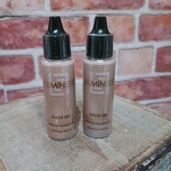 Luminess Air Other - Luminess Air Silk 4-In-1 Airbrush Foundations Shade 080 .50 Fl Oz  Lot Of 2